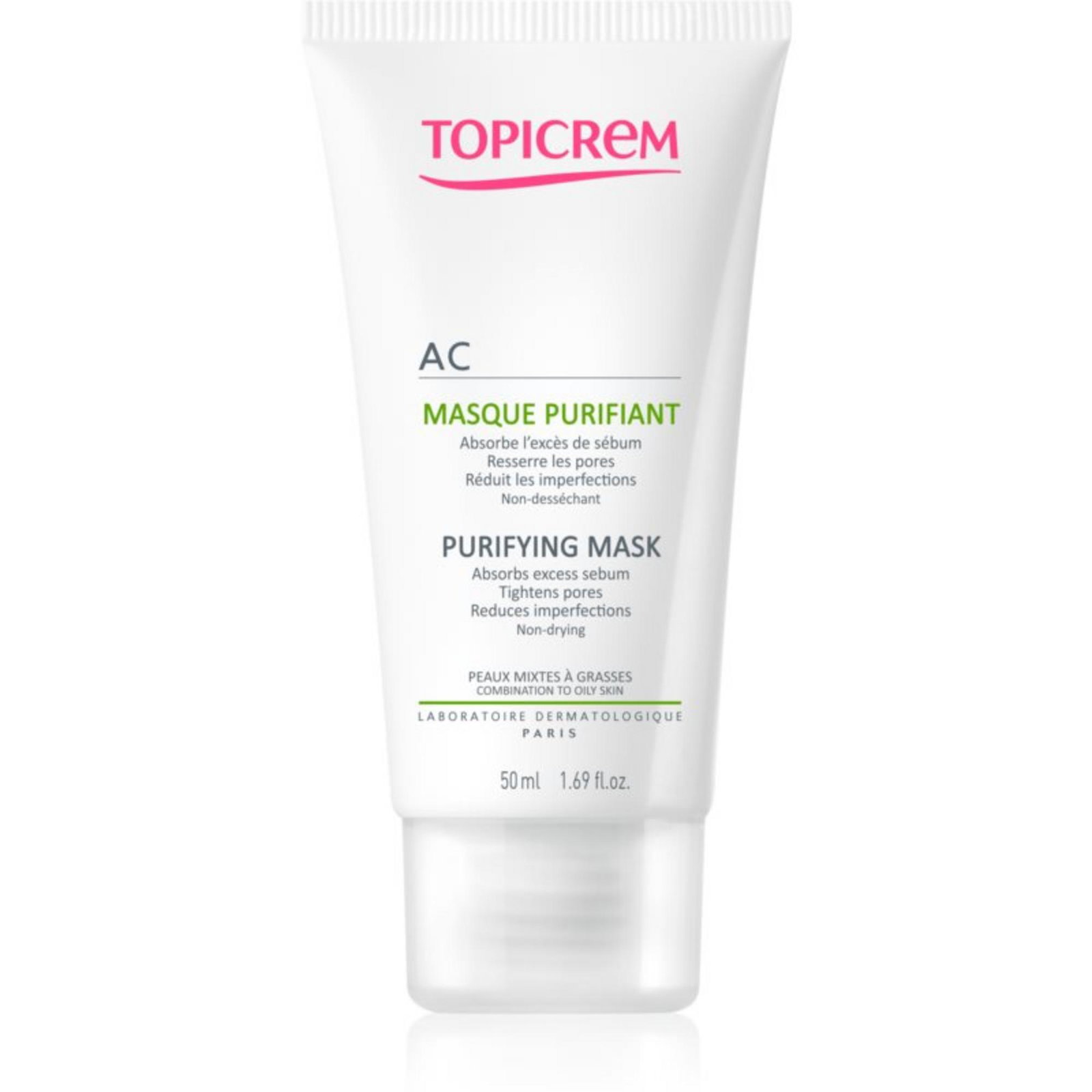 Topicrem Topicrem AC Purifying — Почистваща и пречистваща маска за лице, 50 мл 1