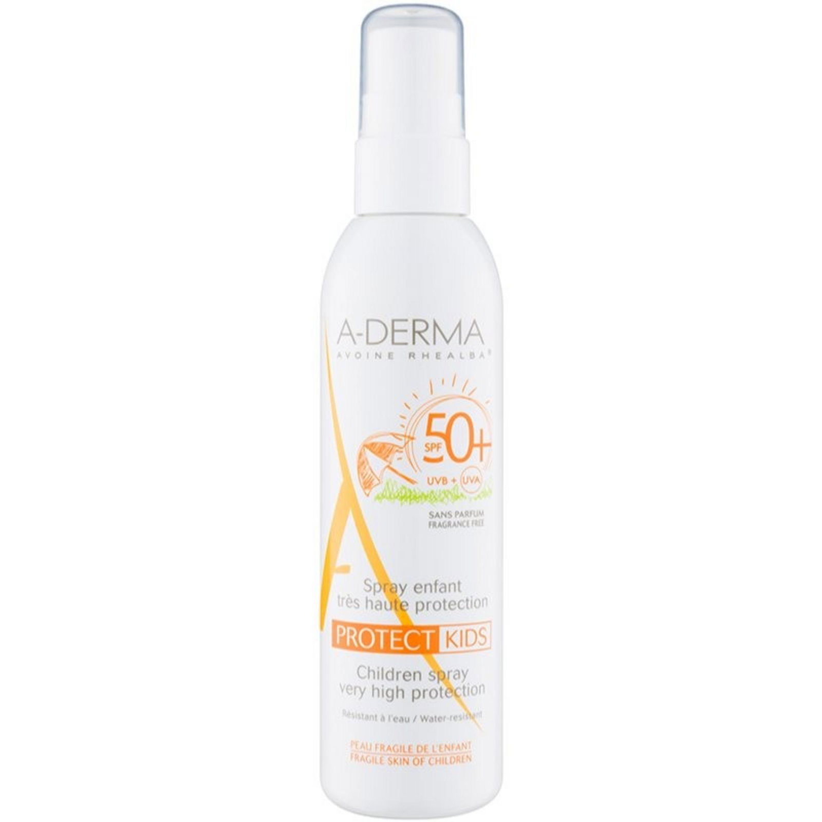 A-Derma A-Derma Protect Kids Fragrance-Free — Защитен слънцезащитен крем с SPF 50+, 200 мл 1