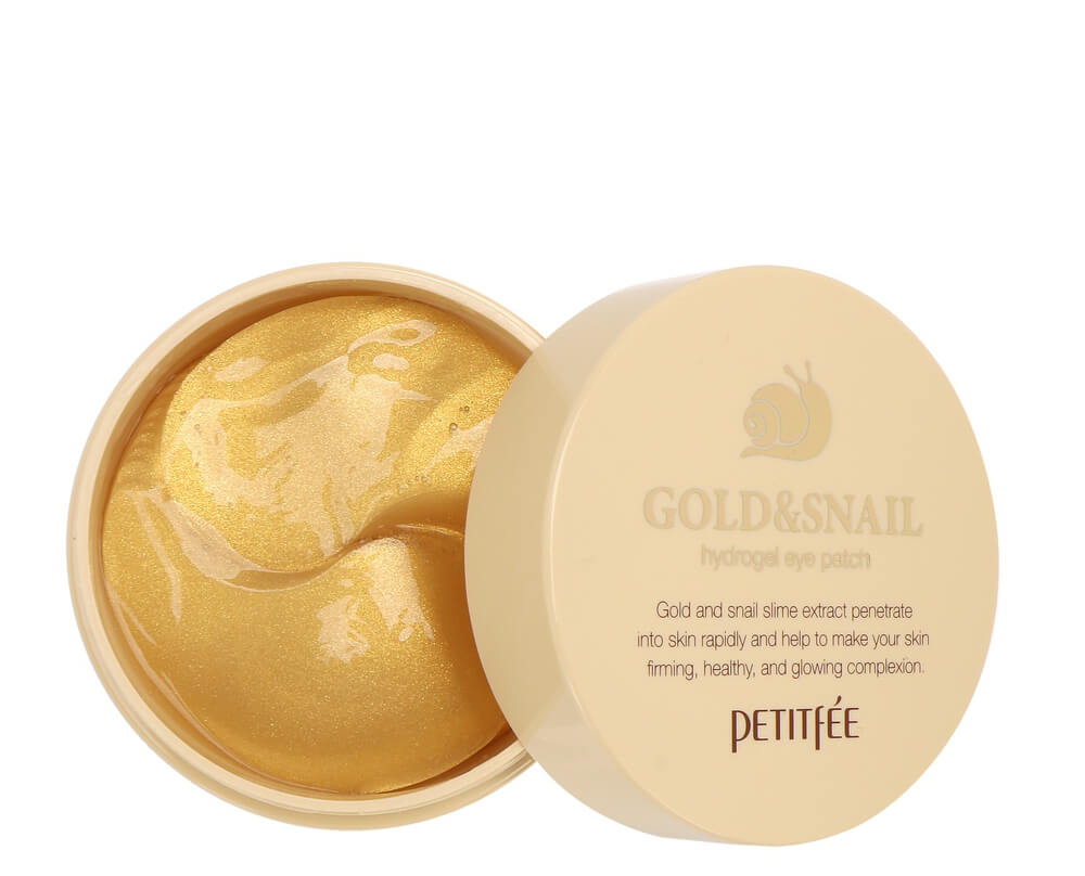 Petitfee Petitfee Gold & Snail — Хидратиращи, стягащи околоочни лепенки, 60 бр. 1