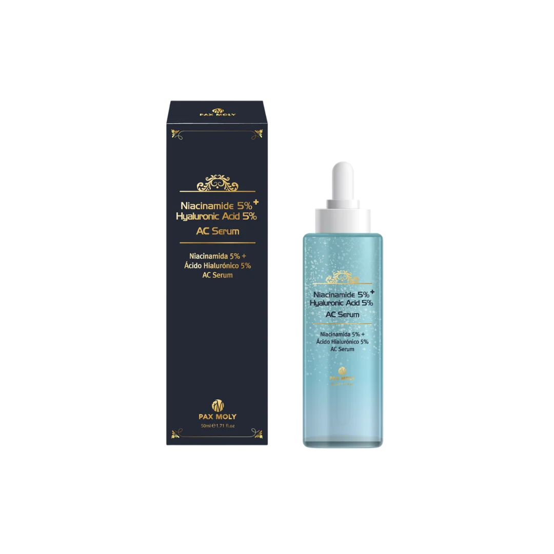PaxMoly PaxMoly Ac Serum Niacinamide + Hyaluronic Acid — Серум против стареене за дневна и нощна грижа, 50 мл 1
