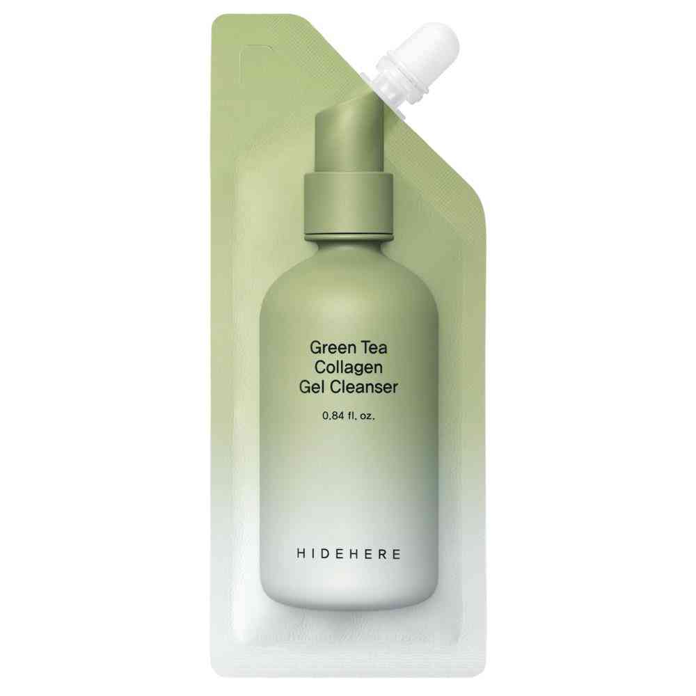 HideHere HideHere Green Tea Collagen — Хидратиращ почистващ гел, 25 г 1