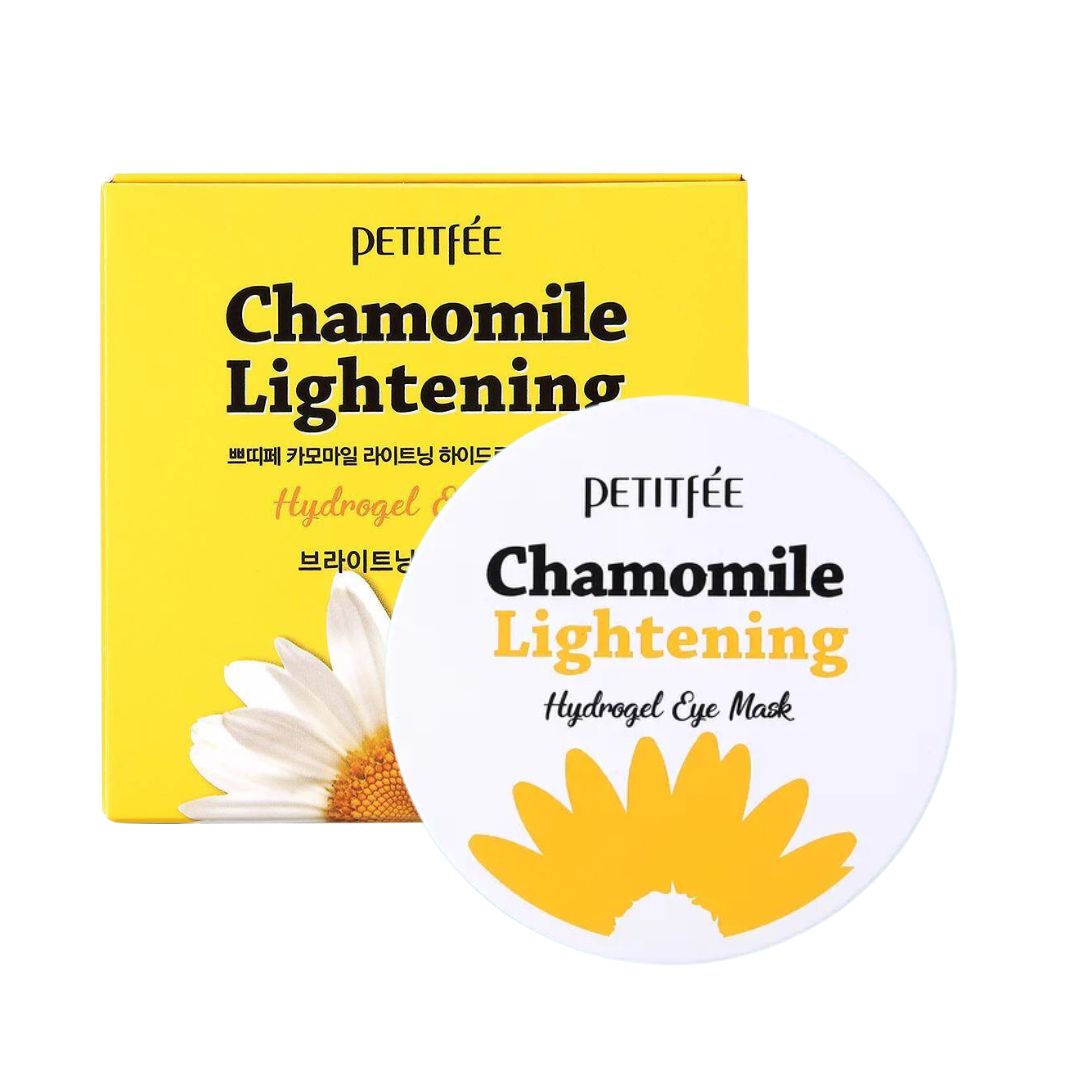 Petitfee Petitfee Chamomile Lightening Hydrogel Lightening Day & Night — Успокояващи, озаряващи околоочни лепенки за околоочен контур, 60 бр. 1