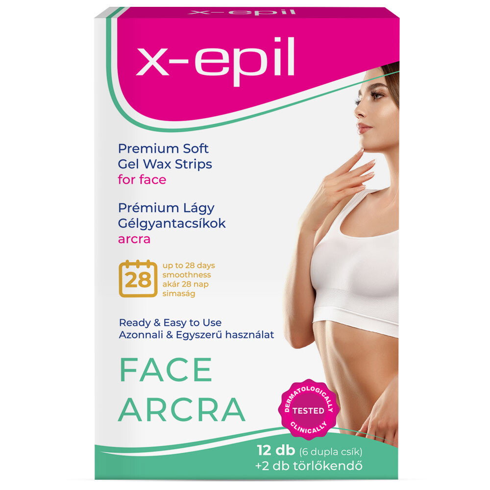 X-Epil X-Epil Premium Soft Silky Finish Hair Removal Wax Strips For Face 12 pcs 1