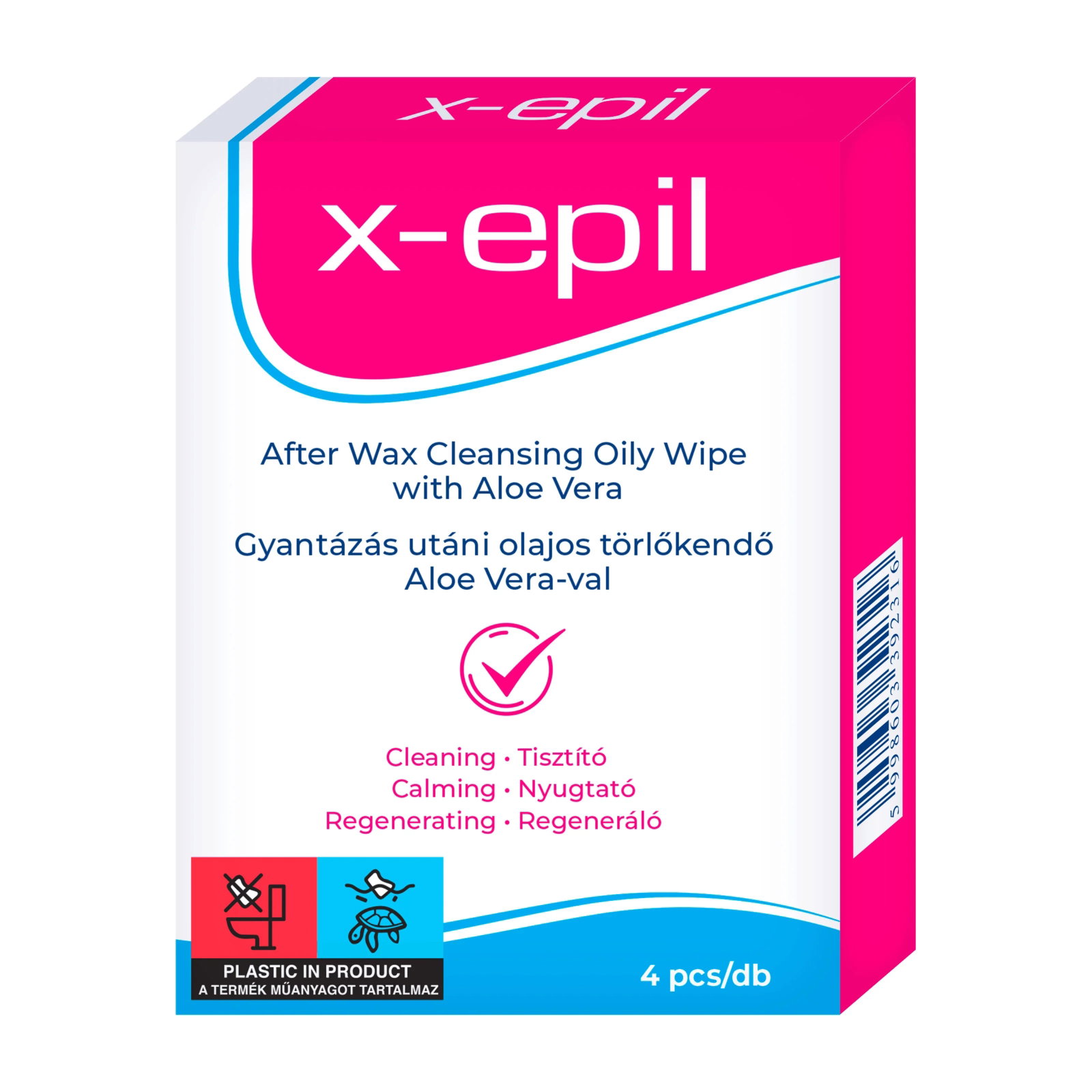 X-Epil X-Epil — Почистващи и матиращи кърпички след епилация за мазна кожа, 4 бр. 1