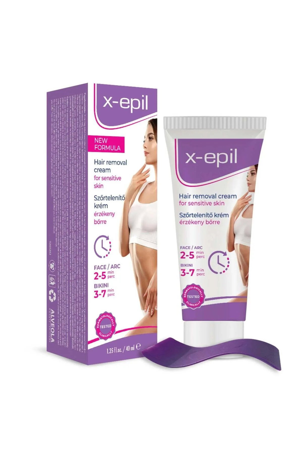 X-Epil X-Epil Silky Finish Hair Removal — Крем за чувствителен за подмишници и бикини зона, 40 мл 1