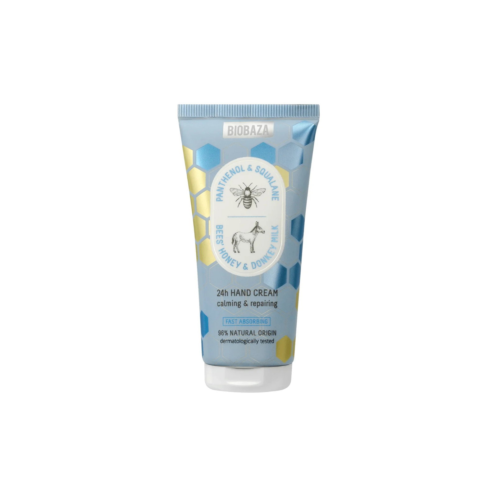 Biobaza Biobaza Bee's Honey & Donkey Milk Repairing — Възстановяващ крем за ръце за сухи и напукани, 50 мл 1