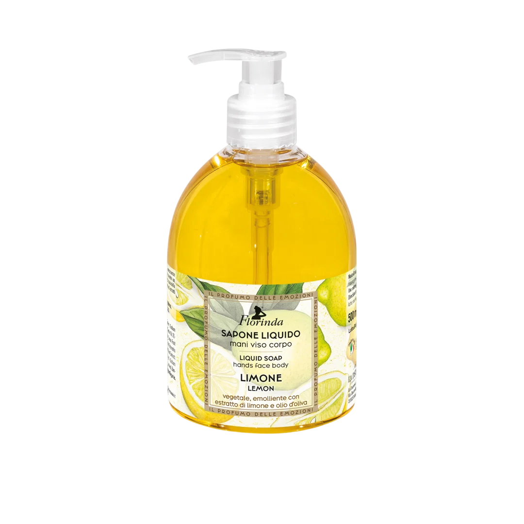 Florinda Florinda Lemon & Olive Oil Cleansing & Hydrating Liquid Soap For Face & Body — Хидратиращо и почистващо масло за лице и тяло, 500 мл 1
