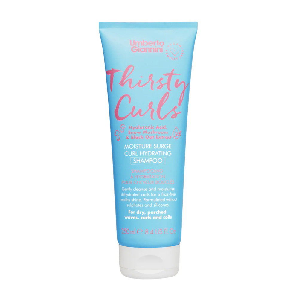 Umberto Giannini Umberto Giannini Thirsty Curls Hair — Хидратиращ и подхранващ шампоан за суха и къдрава коса, 250 мл 1