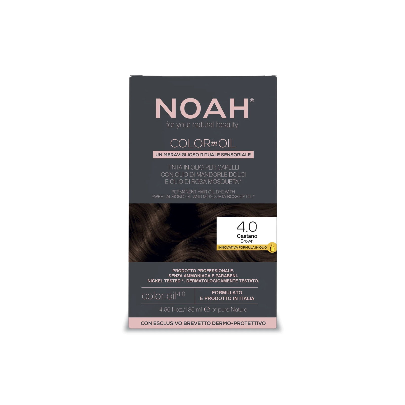 Noah Noah Color In Oil — Постоянно, покриващо сивото масло с дълготраен цвят, 135 мл 1