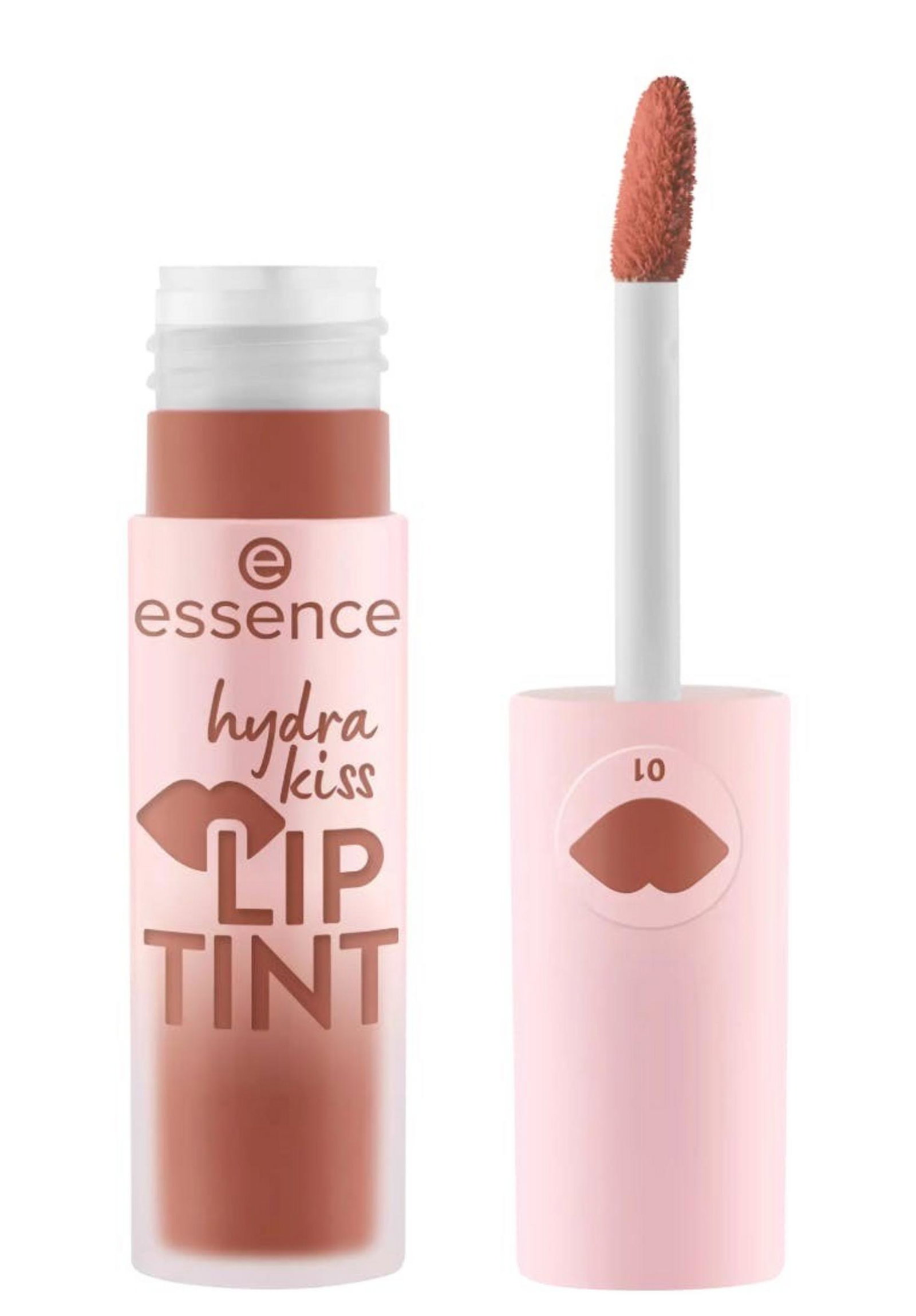 Essence Essence Hydra Kiss Tint — Хидратиращо течно червило, 4 мл — 01 Blushing Nude 2