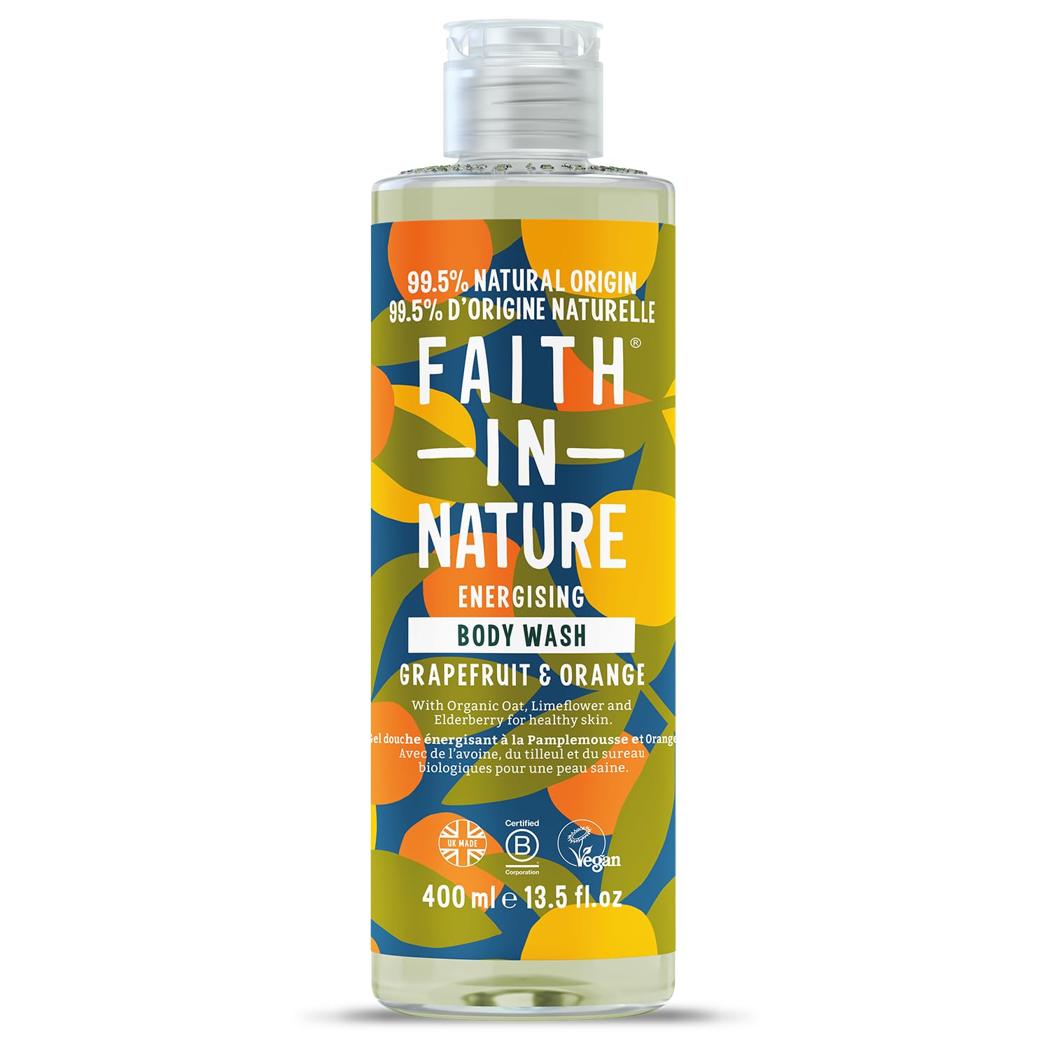 Faith In Nature Faith In Nature — Почистващ и освежаващ душ гел, 400 мл 1