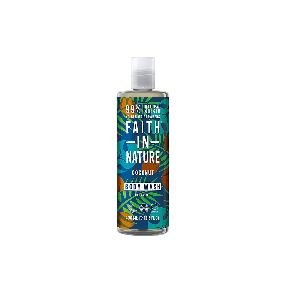 Faith In Nature Faith In Nature Coconut Cleansing & Hydrating — Хидратиращ и почистващ душ гел, 400 мл 1