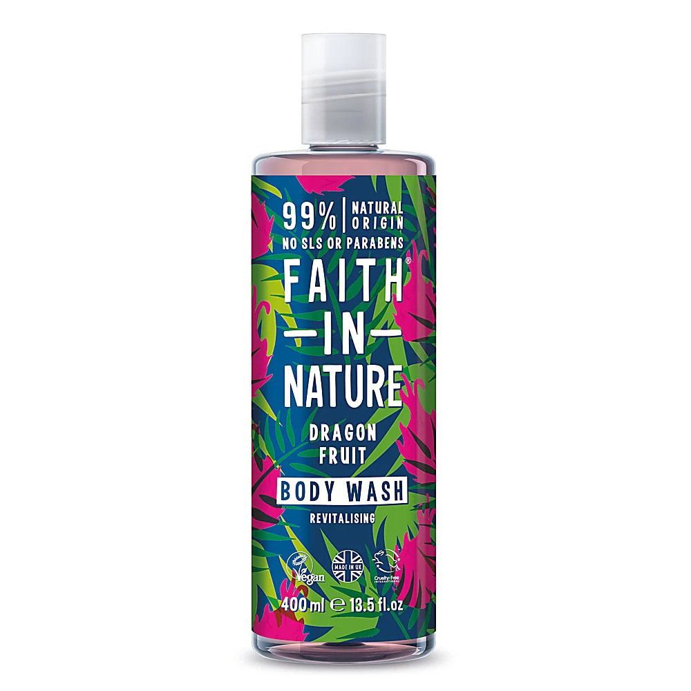 Faith In Nature Faith In Nature Dragon Fruit Cleansing & Revitalising — Почистващ и освежаващ душ гел, 400 мл 1