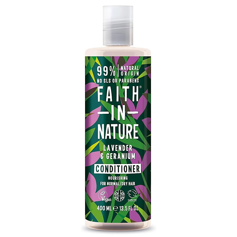Faith In Nature Faith In Nature Lavender & Geranium Hair — Подхранващ балсам за коса, 400 мл 1