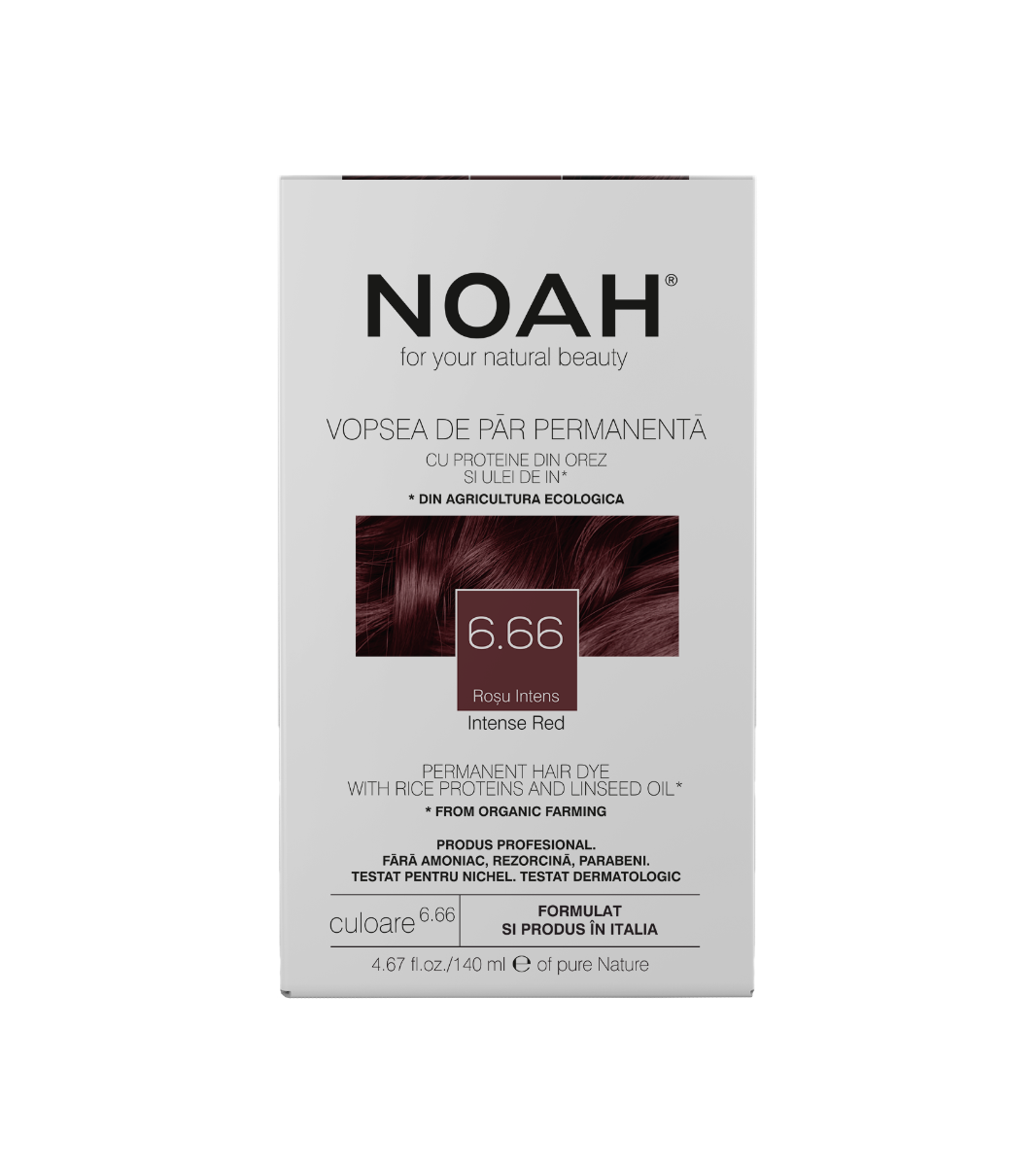 Noah Noah — Боя за коса, 140 мл — 6.66 Intense Red 1