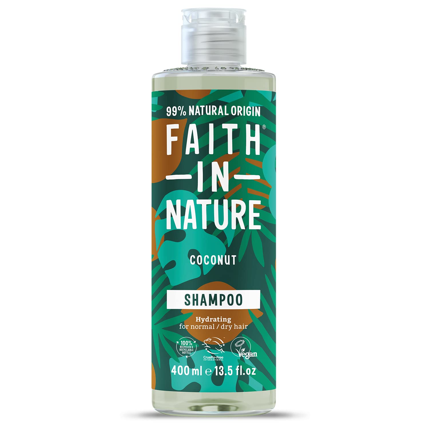 Faith In Nature Faith In Nature Coconut Hair — Хидратиращ и овлажняващ шампоан, 400 мл 1