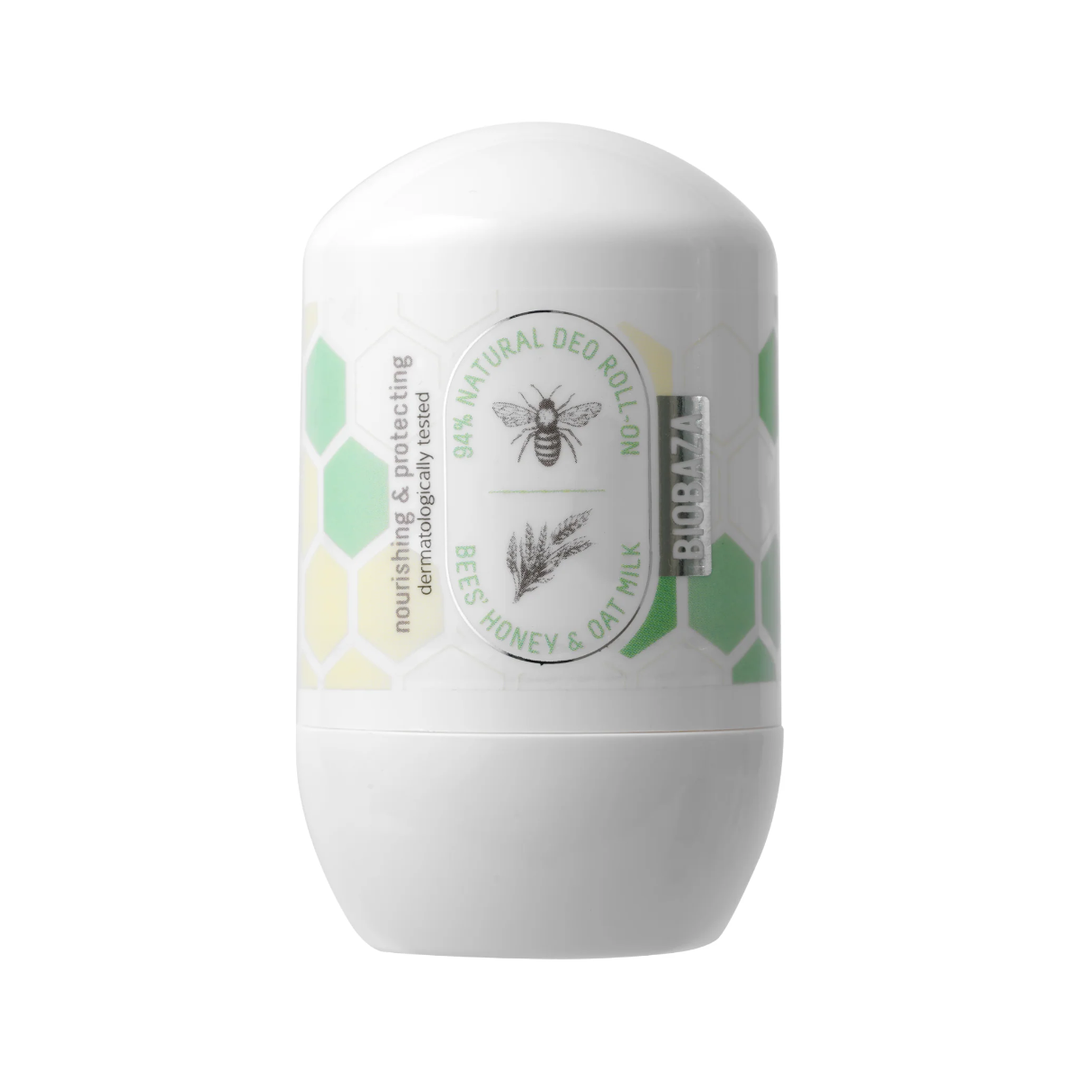 Biobaza Biobaza Bee's Honey & Oat Milk Natural Ingredients Soothing & Nourishing — Успокояващ и подхранващ дезодорант, 50 мл 1
