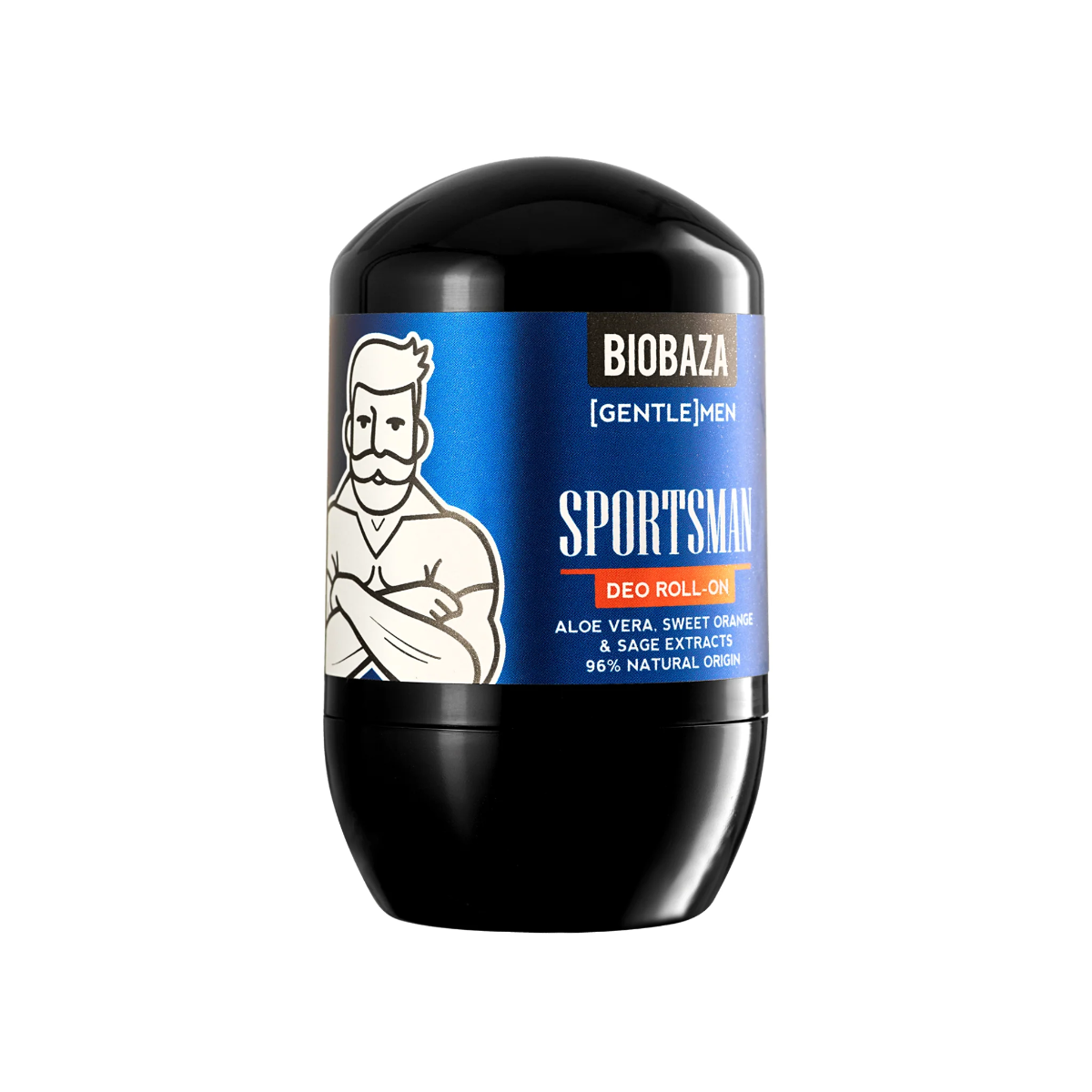 Biobaza Biobaza Sportsman Natural Ingredients Refreshing Orange & Sage — Освежаващ дезодорант за мъже, 50 мл 1