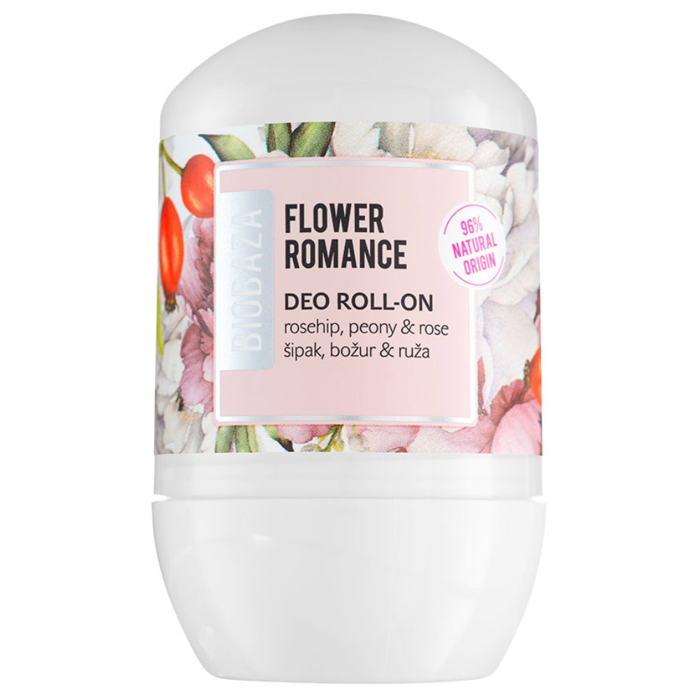Biobaza Biobaza Flower Romance Natural Ingredients Refreshing Floral — Освежаващ дезодорант за жени, 50 мл 1