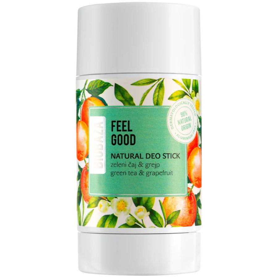 Biobaza Biobaza Feel Good Natural Ingredients Refreshing Citrus & Green — Освежаващ дезодорант унисекс, 50 мл 1