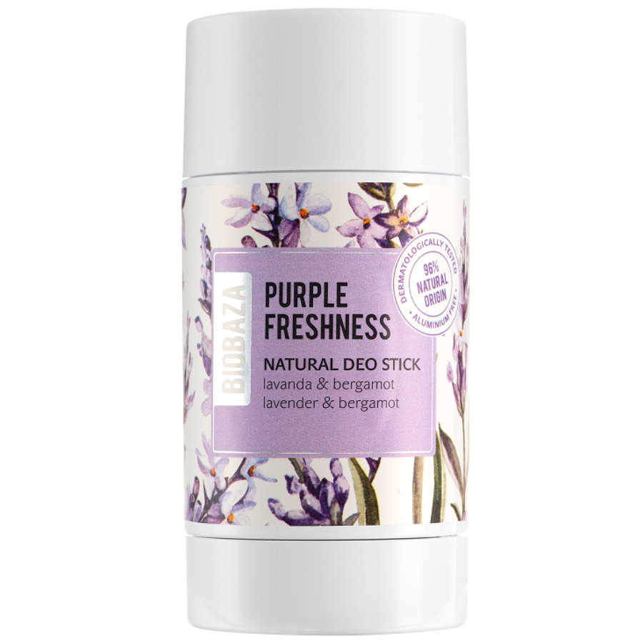 Biobaza Biobaza Purple Freshness — Освежаващ и успокояващ дезодорант с цитрусов аромат, 50 мл 1