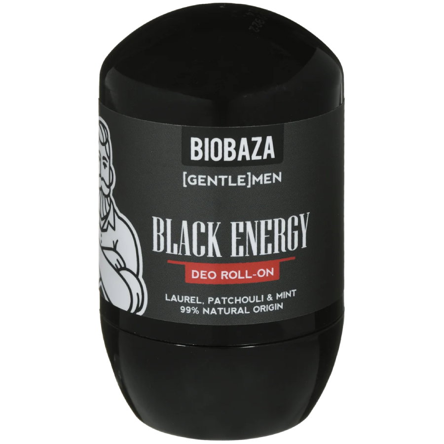 Biobaza Biobaza Black Energy — Безалкохолен освежаващ дезодорант с дървесни и свежи нотки, 50 мл 1