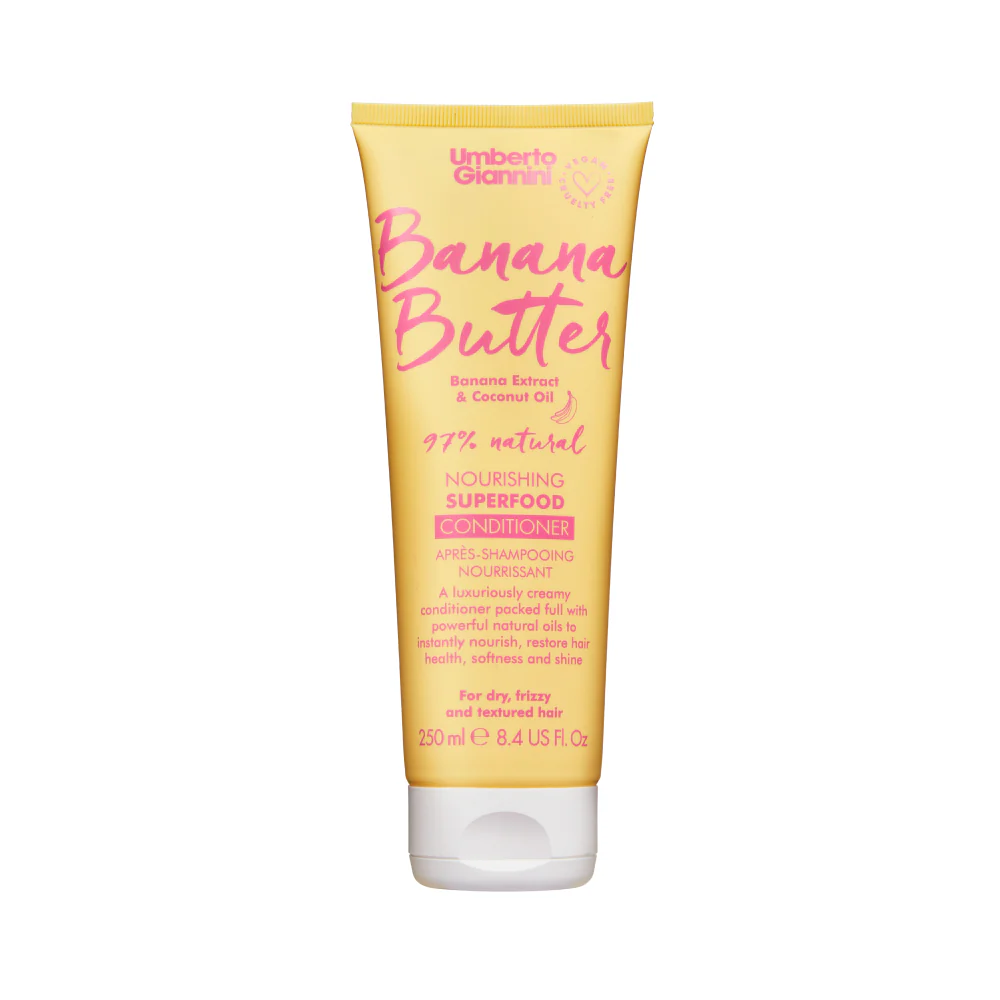 Umberto Giannini Umberto Giannini Banana Butter Vegan & Cruelty-Free & Natural Ingredients Hair — Хранителен и овлажняващ балсам за коса, 250 мл 1