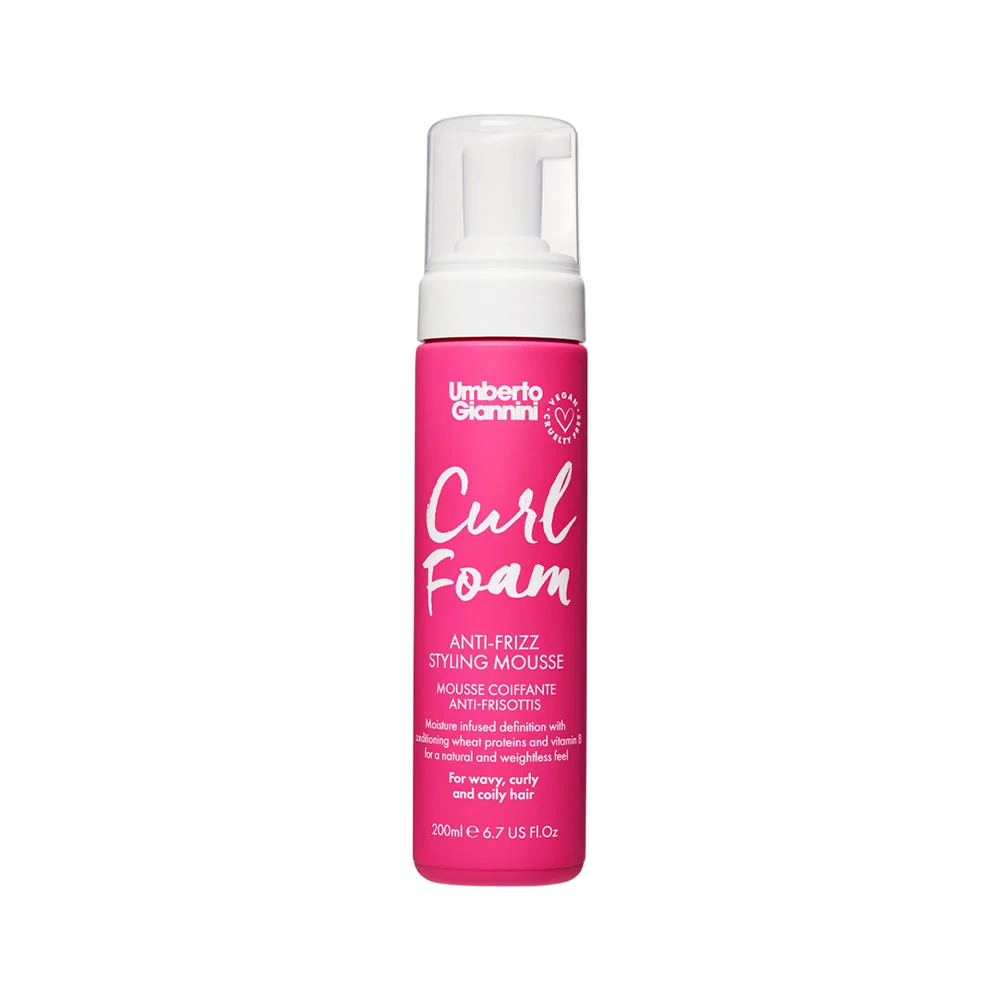 Umberto Giannini Umberto Giannini Curl Foam Natural Ingredients — Контролиращ и обемно мус за коса против накъдряне, 200 мл 1
