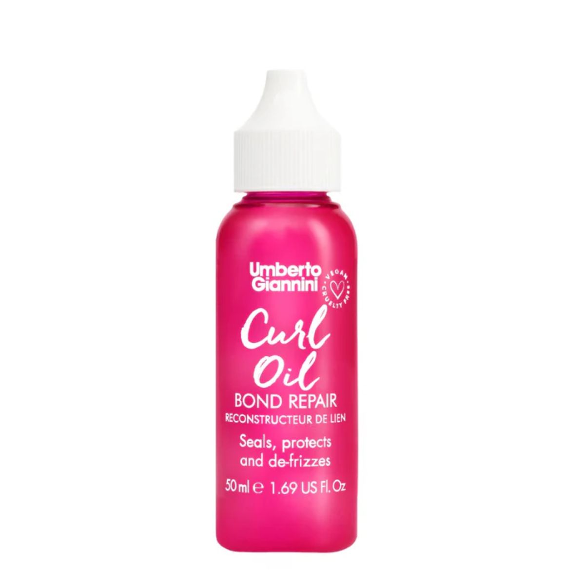 Umberto Giannini Umberto Giannini Curl Oil Bond Repair Silicone-free — Хидратиращо, изглаждащо масло за коса без силикон, против накъсване, 50 мл 1