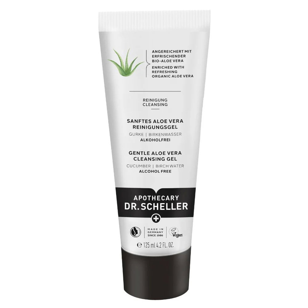 Dr. Scheller Dr. Scheller Aloe Vera Vegan — Освежаващ почистващ гел без алкохол и силикони, 125 мл 1