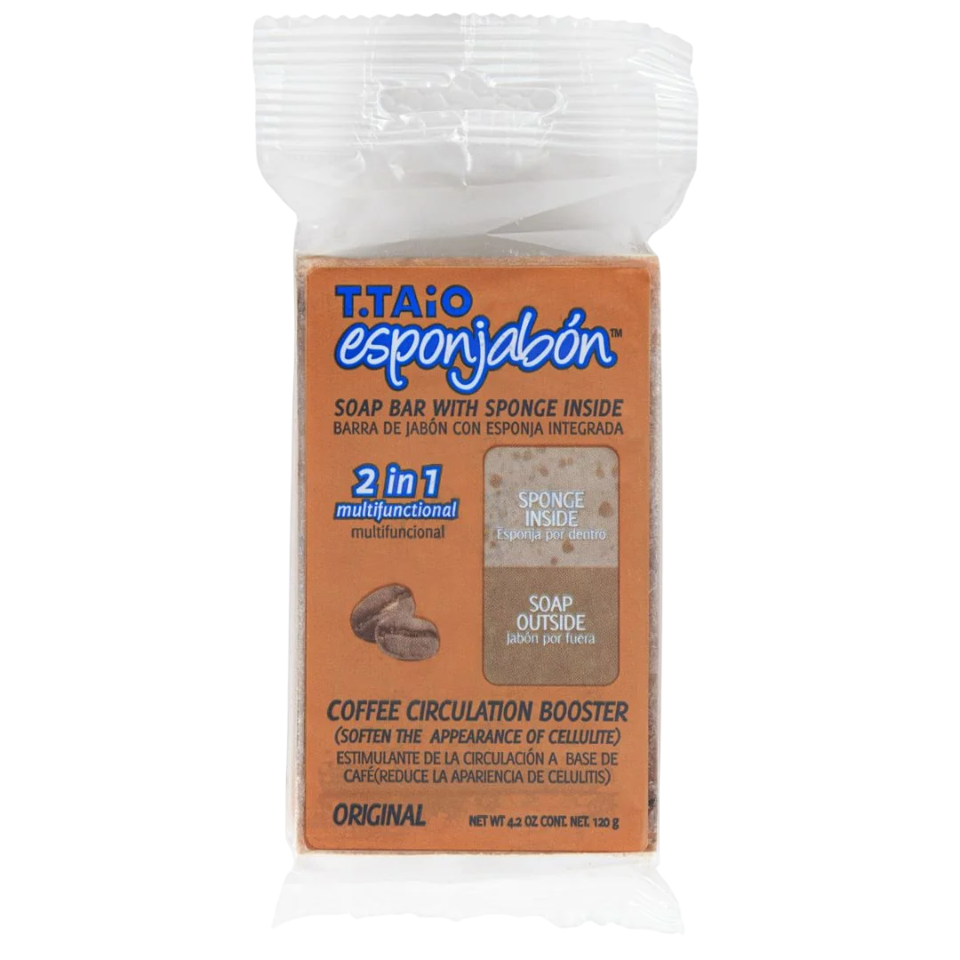 Esponjabon Esponjabon Coffee Cleansing & Softening Coffee Soap & 2-In-1 Body — Почистваща и омекотяваща гъба за грим, 120 г 1