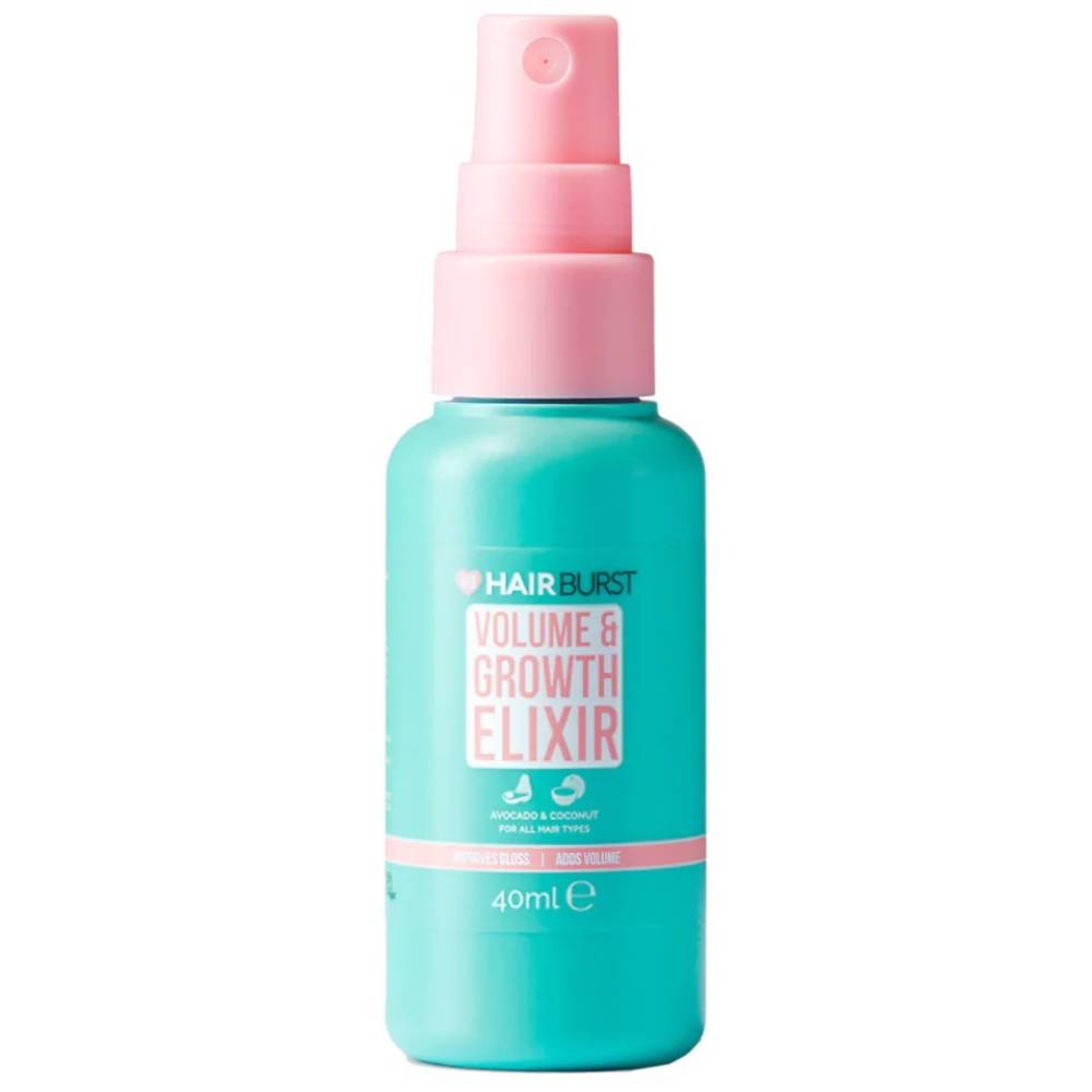 Hairburst Hairburst Elixir Volume & Growth — Вегански и не тестван върху животни лак за коса за обем �� укрепване на косата, 40 мл 1