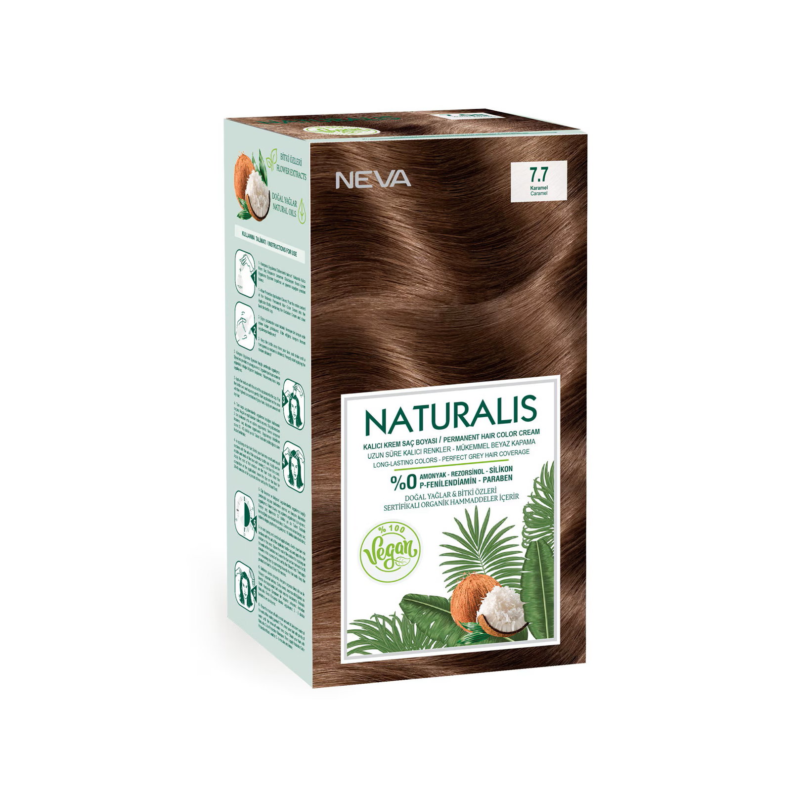 Neva Neva — Боя за коса, 150 мл — 7.7 Caramel 1