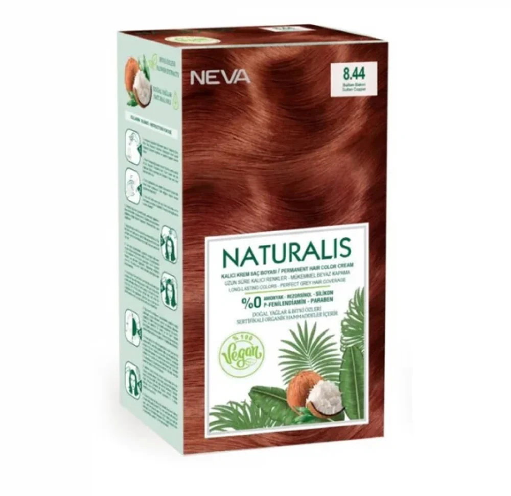 Neva Neva — Боя за коса, 150 мл — 8.44 Dark Copper 1