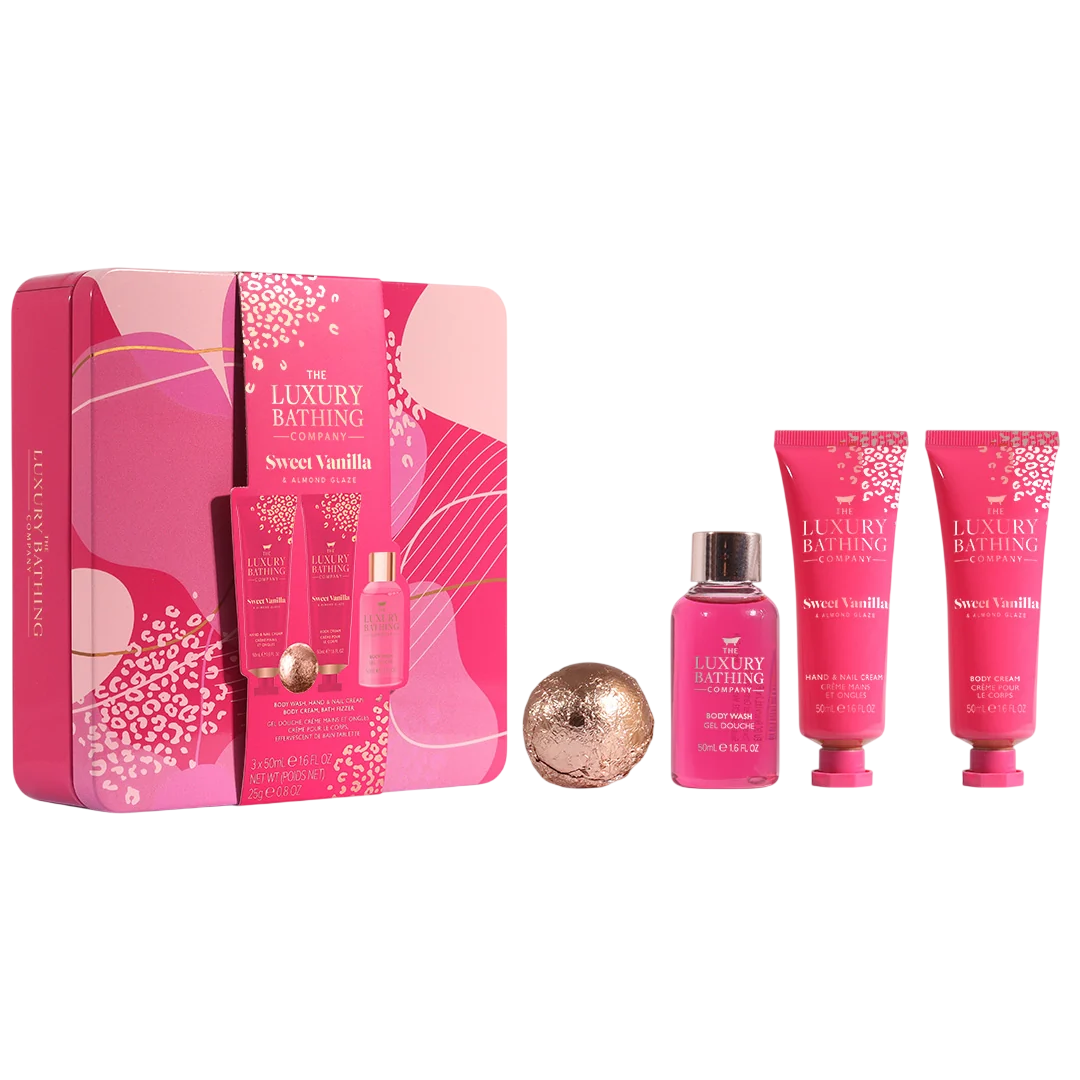 The Luxury Bathing Company The Luxury Bathing Company Sweet Vanilla & Almond Glaze — Почистващ и освежаващ крем за ръце за всеки тип кож��, 50 мл КОМПЛЕКТ 1