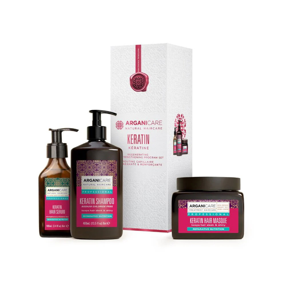 Arganicare Arganicare Keratin Hair — Възстановяващ и подхранващ серум за коса, 400 мл КОМПЛЕКТ 1