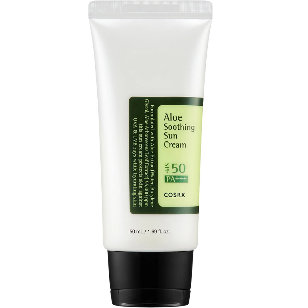 Cosrx Cosrx Aloe Soothing Sun — Хидратиращ и успокояващ слънцезащитен крем с SPF 50, 50 мл 1