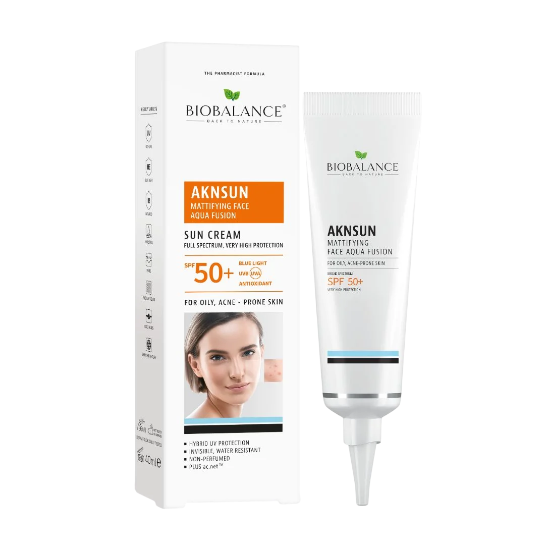 Bio Balance Bio Balance Aknsun — Матиращ и защитен крем преди излагане на слънце със SPF 50+, 40 мл 2