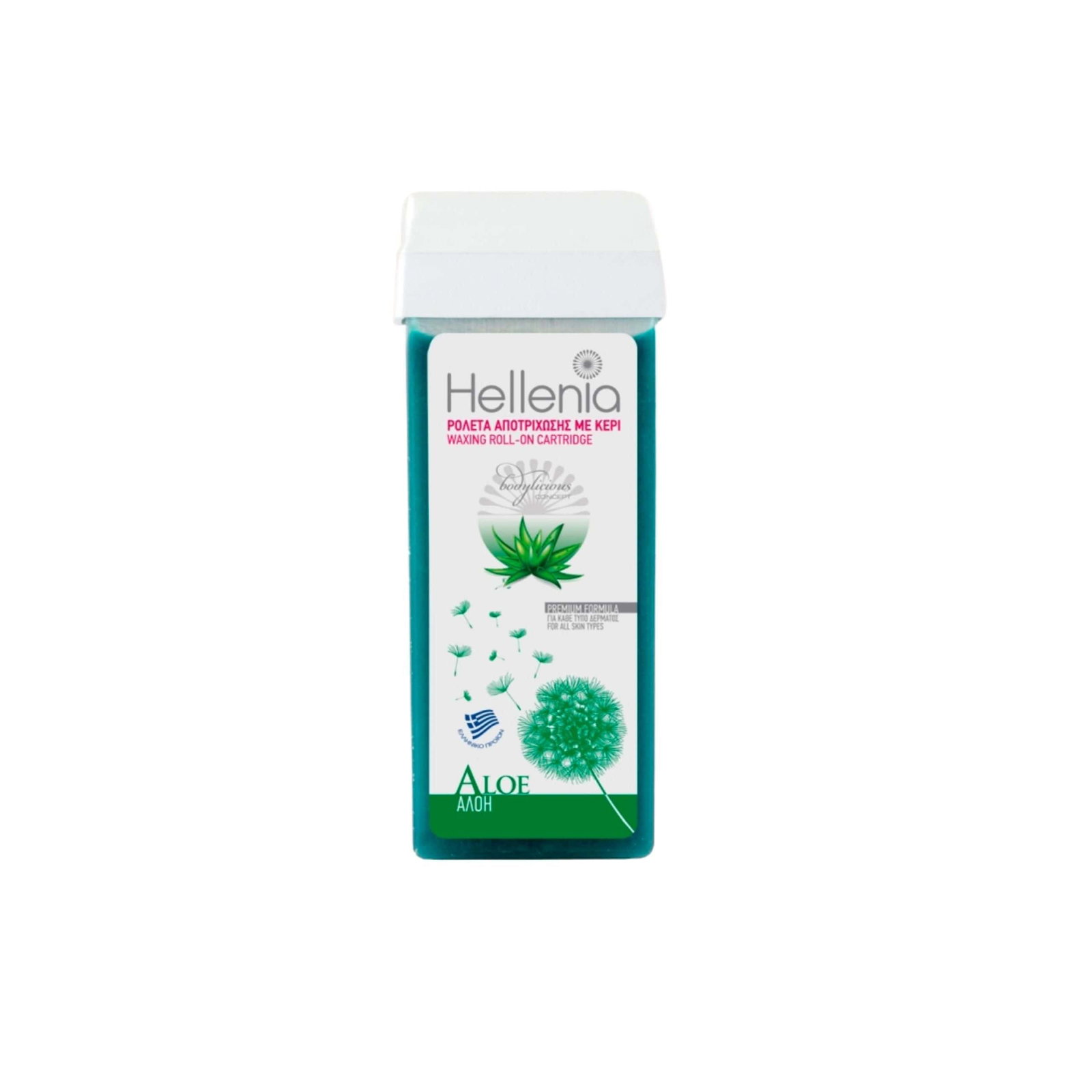 Hellenia Hellenia Depilatory Wax Aloe Vera Silky Finish Depilatory Wax Refillable Body 100 мл - ТЕСТЕР 1