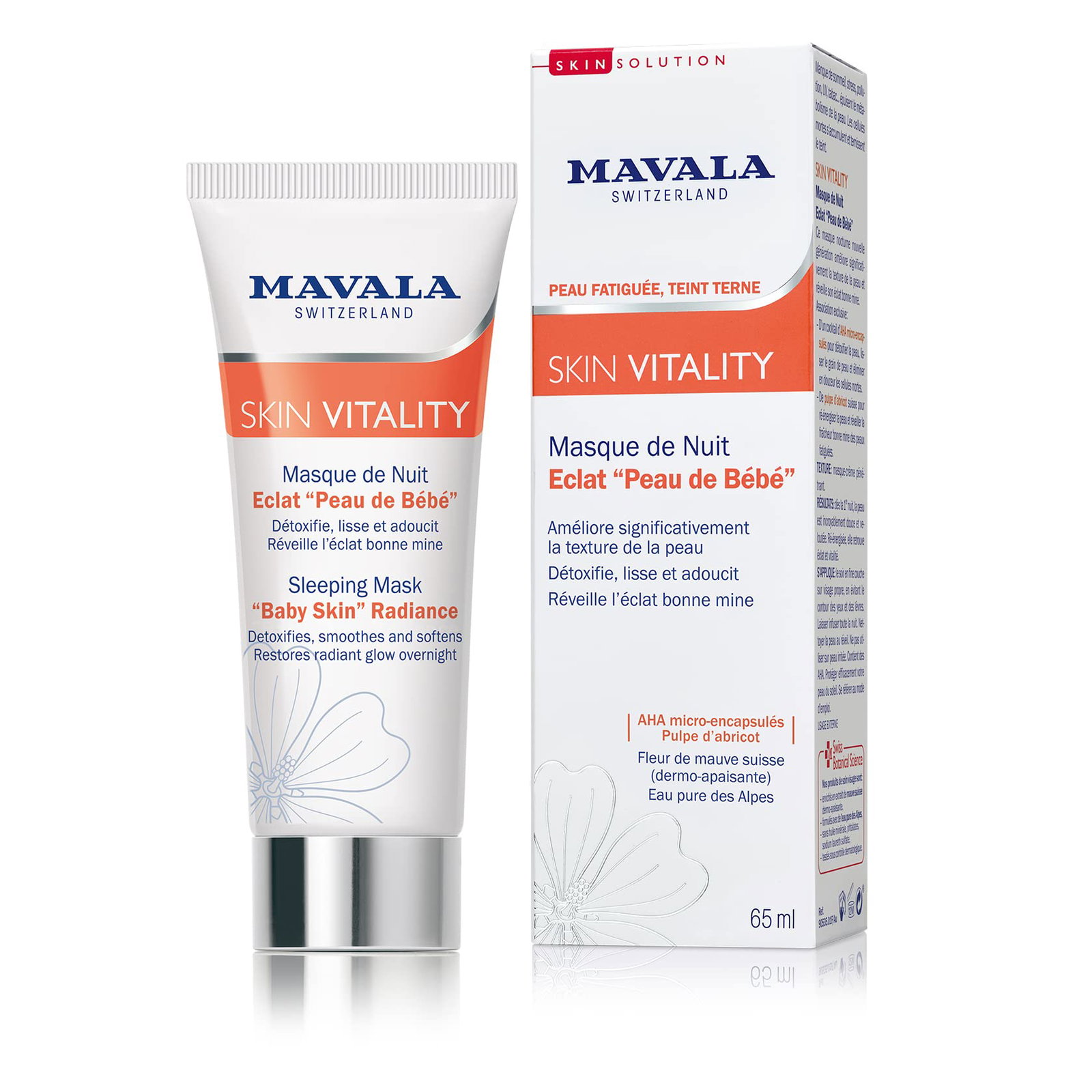 Mavala Mavala Vitality Smoothing & Softening Night Sleeping — Заглаждаща и омекотяваща маска за лице нощна за, 65 мл 1