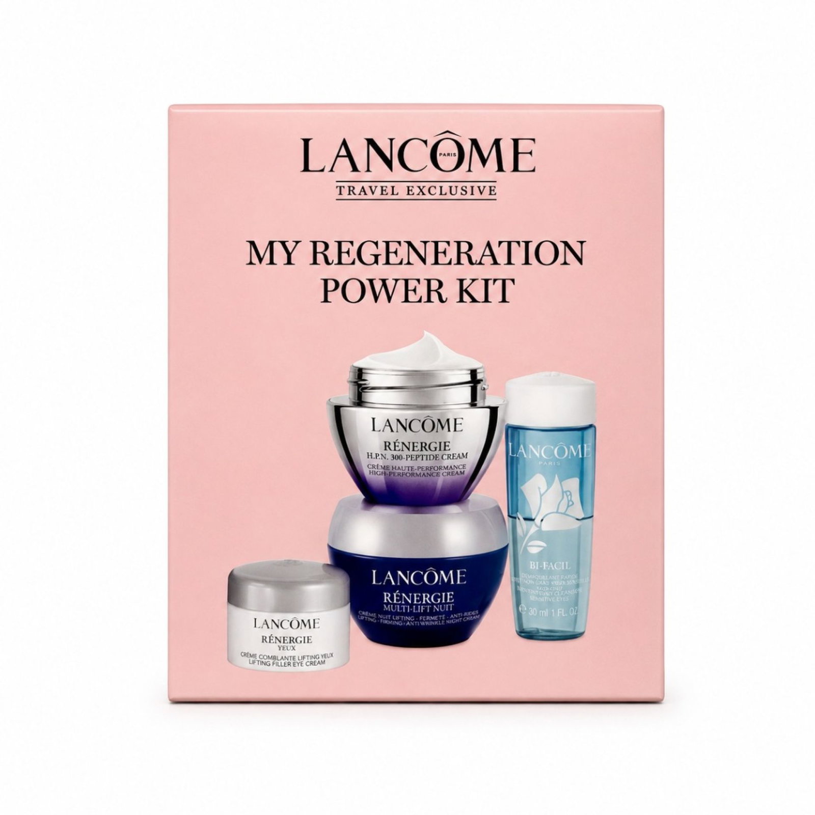 Lancome Lancome Advanced Genifique, Renergie Yeux Multi-Lift, Renergie Multi-Lift Ultra, Renergie Multi Lift — Околоочен крем против стареене, стягащ, хидратиращ за лице и контур, 10 мл КОМПЛЕКТ 1