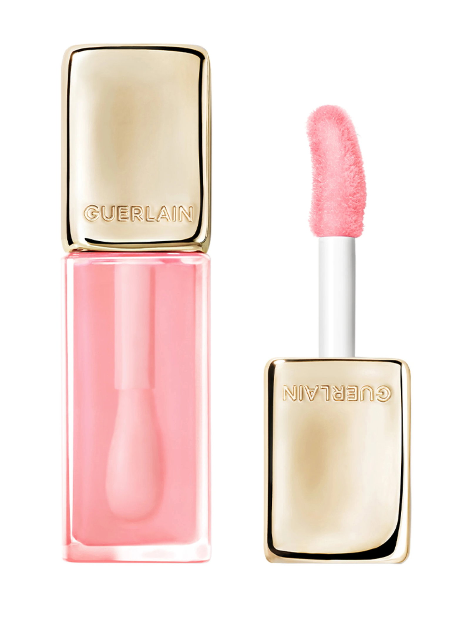 Guerlain Guerlain Kiss Kiss Bee Glow Glossy — Хидратиращо и блестящо масло за устни, 9.5 мл КОМПЛЕКТ — 258 Rose Glow 1