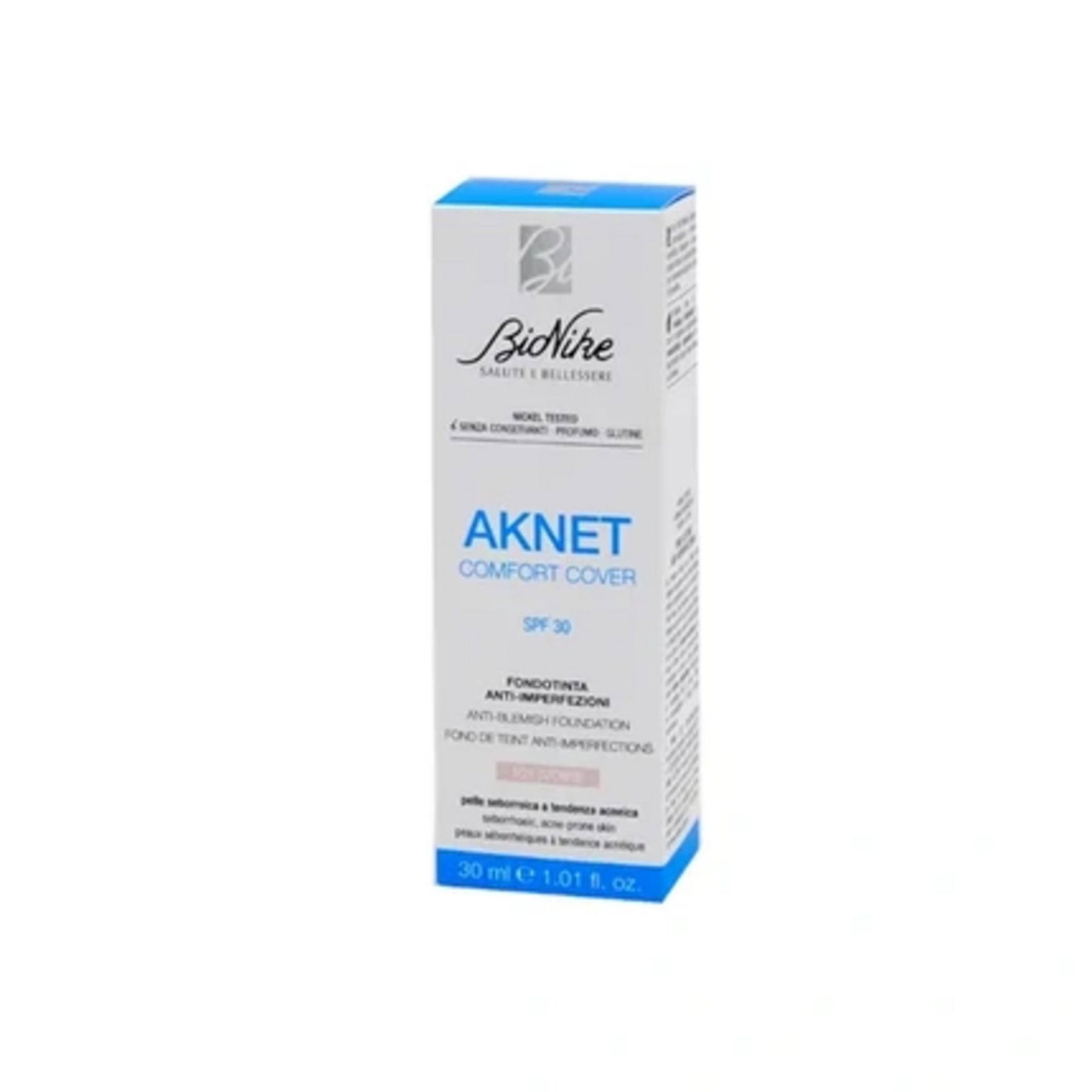 BioNike BioNike Comfort Cover — Матиращ и покриващ течен фон дьо тен с SPF 30, 30 мл — 101 Ivoire 2