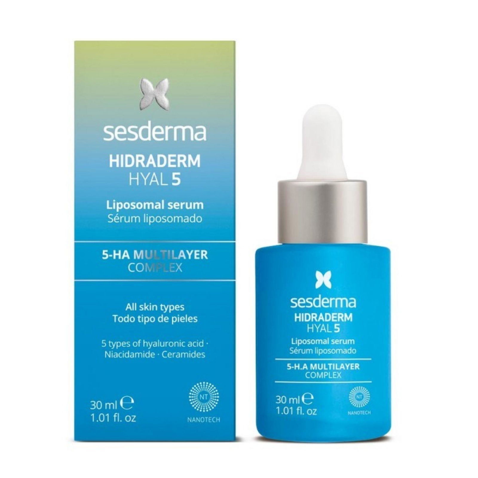 Sesderma Sesderma Hydraderm Hyal 5 — Серум против стареене и хидратиращ за лице, дневен и нощен, 30 мл 1