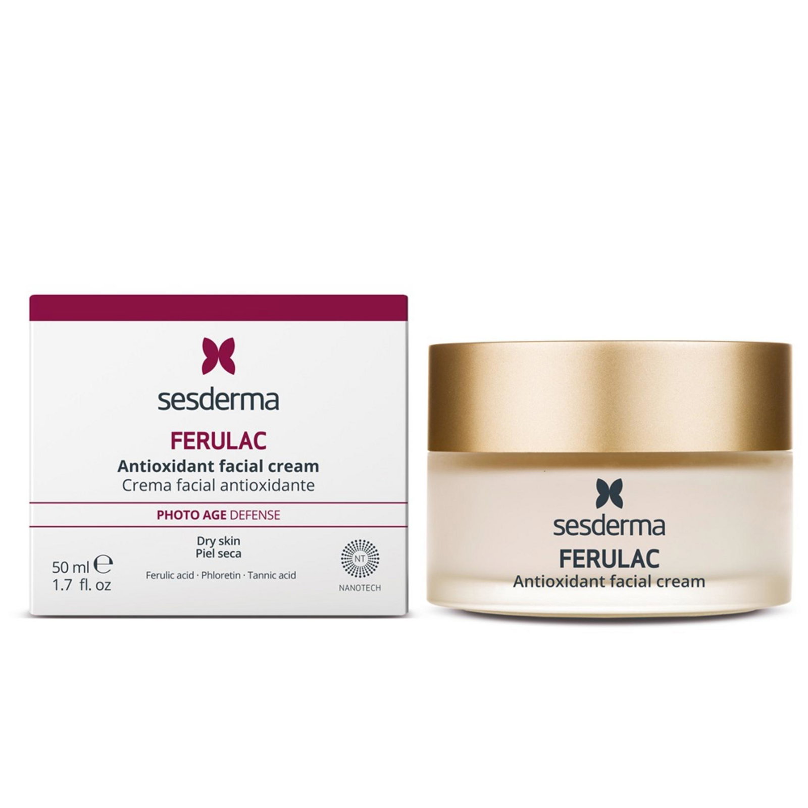 Sesderma Sesderma Ferulac — Антиоксидантен и хидратиращ нощен крем за лице, дневен, 50 мл 1