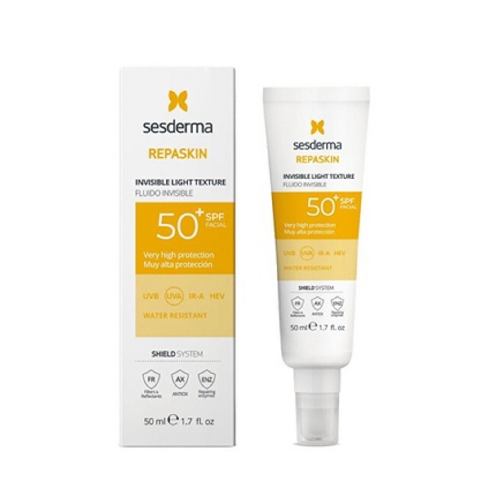 Sesderma Sesderma Repaskin — Защитен и възстановяващ флуид преди излагане на слънце със SPF 50, 50 мл 2