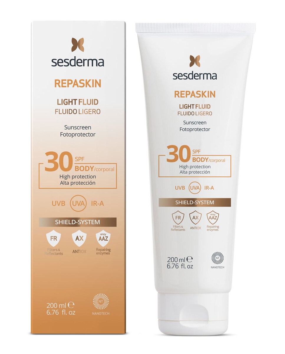 Sesderma Sesderma Repaskin — Защитен и възстановяващ флуид преди излагане на слънце със SPF 30, 200 мл 1