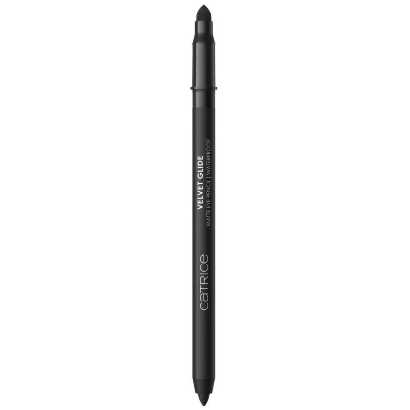 Catrice Catrice Velvet Glide Waterproof Double-Ended Matte Gel Pencil — Водоустойчива, матова очна линия, 1.4 г — 010 Black Stone 2