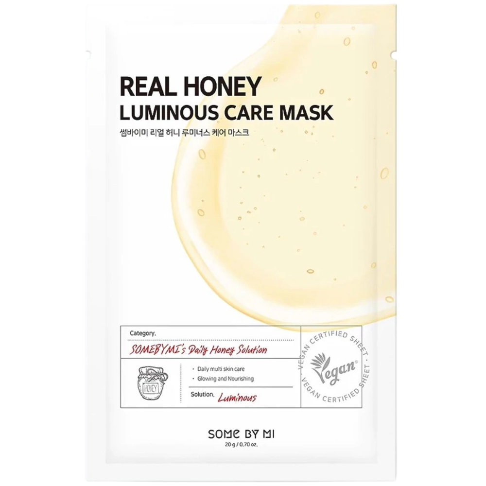Some By Mi Some By Mi Real Honey Illuminating — Озаряваща платнена маска за лице, 20 г 1