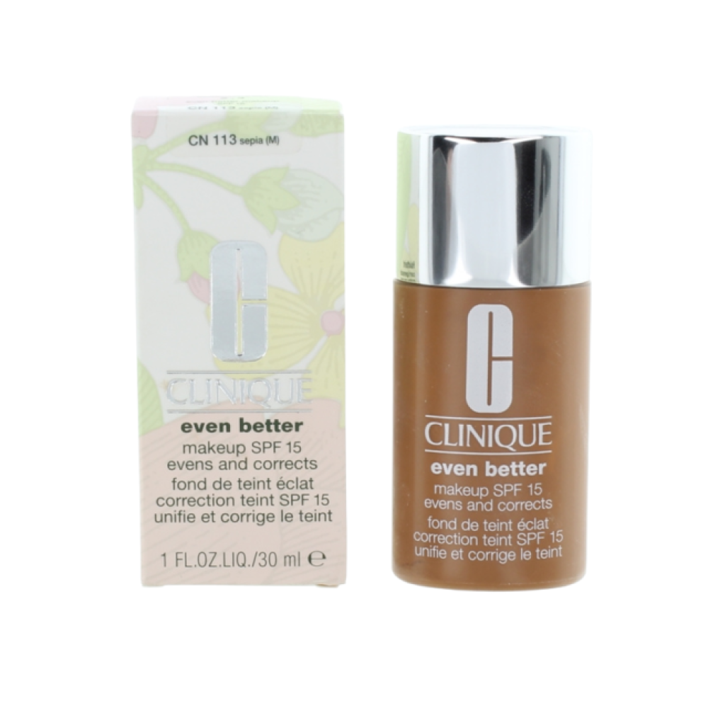 Clinique Clinique Even Better — Хидратиращ течен фон дьо тен с SPF 15, 30 мл — 113 Sepia 1